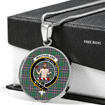 MacFarlane Hunting Ancient Clan Scotland Tartan Plaid Circle Pendant Necklace Jewelry Gift For Women,Gold Circle Necklace,Gold Necklace,Gold Necklace For Women,Necklaces Jewelry For Women,Silver Circle Necklace,Silver Necklace,Sterling Silver Necklace,Tartan Crest Circle Necklaces