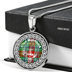 Muirhead Tartan Gold Circle Necklace,Gold Necklace,Gold Necklace For Women,Necklaces Jewelry For Women,Silver Circle Necklace,Silver Necklace,Sterling Silver Necklace,Tartan Crest Circle Necklaces,tartan jewelry necklace,tartan necklaces,tartan plaid necklace