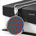 MacBeth Modern Clan Scotland Tartan Plaid Circle Pendant Necklace Jewelry Gift For Women,Gold Circle Necklace,Gold Necklace,Gold Necklace For Women,Necklaces Jewelry For Women,Silver Circle Necklace,Silver Necklace,Sterling Silver Necklace,Tartan Crest Circle Necklaces