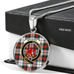 MacDuff Dress Modern Clan Scotland Tartan Plaid Circle Pendant Necklace Jewelry Gift For Women,Gold Circle Necklace,Gold Necklace,Gold Necklace For Women,Necklaces Jewelry For Women,Silver Circle Necklace,Silver Necklace,Sterling Silver Necklace,Tartan Crest Circle Necklaces
