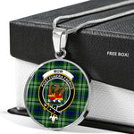 Mow Clan Scotland Tartan Plaid Circle Pendant Necklace Jewelry Gift For Women,Gold Circle Necklace,Gold Necklace,Gold Necklace For Women,Necklaces Jewelry For Women,Silver Circle Necklace,Silver Necklace,Sterling Silver Necklace,Tartan Crest Circle Necklaces