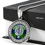 Johnston Crest Tartan Crest Circle Necklaces, Necklaces Jewelry For Women, Gold Circle Necklace, Silver Circle Necklace, Gold Necklace, Silver Necklace, Gold Necklace For Women, Custom Necklace, Sterling Silver Necklace