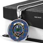 MacLaine Of Lochbuie Hunting Clan Scotland Tartan Plaid Circle Pendant Necklace Jewelry Gift For Women,Gold Circle Necklace,Gold Necklace,Gold Necklace For Women,Necklaces Jewelry For Women,Silver Circle Necklace,Silver Necklace,Sterling Silver Necklace,Tartan Crest Circle Necklaces
