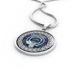 Cooper Tartan Gold Circle Necklace,Gold Necklace,Gold Necklace For Women,Necklaces Jewelry For Women,Silver Circle Necklace,Silver Necklace,Sterling Silver Necklace,Tartan Crest Circle Necklaces,tartan jewelry necklace,tartan necklaces,tartan plaid necklace