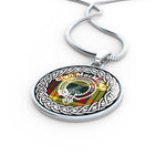 MacMillan Tartan Gold Circle Necklace,Gold Necklace,Gold Necklace For Women,Necklaces Jewelry For Women,Silver Circle Necklace,Silver Necklace,Sterling Silver Necklace,Tartan Crest Circle Necklaces,tartan jewelry necklace,tartan necklaces,tartan plaid necklace