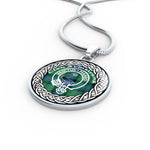 Armstrong Tartan Gold Circle Necklace,Gold Necklace,Gold Necklace For Women,Necklaces Jewelry For Women,Silver Circle Necklace,Silver Necklace,Sterling Silver Necklace,Tartan Crest Circle Necklaces,tartan jewelry necklace,tartan necklaces,tartan plaid necklace