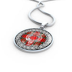 MacBeth Tartan Gold Circle Necklace,Gold Necklace,Gold Necklace For Women,Necklaces Jewelry For Women,Silver Circle Necklace,Silver Necklace,Sterling Silver Necklace,Tartan Crest Circle Necklaces,tartan jewelry necklace,tartan necklaces,tartan plaid necklace