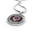 Donaldson Donald Tartan Gold Circle Necklace,Gold Necklace,Gold Necklace For Women,Necklaces Jewelry For Women,Silver Circle Necklace,Silver Necklace,Sterling Silver Necklace,Tartan Crest Circle Necklaces,tartan jewelry necklace,tartan necklaces,tartan plaid necklace