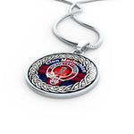 Maclachlan Tartan Gold Circle Necklace,Gold Necklace,Gold Necklace For Women,Necklaces Jewelry For Women,Silver Circle Necklace,Silver Necklace,Sterling Silver Necklace,Tartan Crest Circle Necklaces,tartan jewelry necklace,tartan necklaces,tartan plaid necklace
