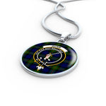 Gunn Modern Clan Scotland Tartan Plaid Circle Pendant Necklace Jewelry Gift For Women,Gold Circle Necklace,Gold Necklace,Gold Necklace For Women,Necklaces Jewelry For Women,Silver Circle Necklace,Silver Necklace,Sterling Silver Necklace,Tartan Crest Circle Necklaces