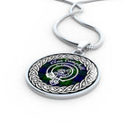 Campbell Tartan Gold Circle Necklace,Gold Necklace,Gold Necklace For Women,Necklaces Jewelry For Women,Silver Circle Necklace,Silver Necklace,Sterling Silver Necklace,Tartan Crest Circle Necklaces,tartan jewelry necklace,tartan necklaces,tartan plaid necklace