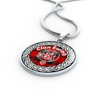Ewing Tartan Gold Circle Necklace,Gold Necklace,Gold Necklace For Women,Necklaces Jewelry For Women,Silver Circle Necklace,Silver Necklace,Sterling Silver Necklace,Tartan Crest Circle Necklaces,tartan jewelry necklace,tartan necklaces,tartan plaid necklace