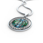 Murray Tartan Gold Circle Necklace,Gold Necklace,Gold Necklace For Women,Necklaces Jewelry For Women,Silver Circle Necklace,Silver Necklace,Sterling Silver Necklace,Tartan Crest Circle Necklaces,tartan jewelry necklace,tartan necklaces,tartan plaid necklace