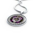MacDonald Tartan Gold Circle Necklace,Gold Necklace,Gold Necklace For Women,Necklaces Jewelry For Women,Silver Circle Necklace,Silver Necklace,Sterling Silver Necklace,Tartan Crest Circle Necklaces,tartan jewelry necklace,tartan necklaces,tartan plaid necklace