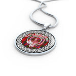 MacAlister Tartan Gold Circle Necklace,Gold Necklace,Gold Necklace For Women,Necklaces Jewelry For Women,Silver Circle Necklace,Silver Necklace,Sterling Silver Necklace,Tartan Crest Circle Necklaces,tartan jewelry necklace,tartan necklaces,tartan plaid necklace