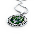 Henderson Tartan Gold Circle Necklace,Gold Necklace,Gold Necklace For Women,Necklaces Jewelry For Women,Silver Circle Necklace,Silver Necklace,Sterling Silver Necklace,Tartan Crest Circle Necklaces,tartan jewelry necklace,tartan necklaces,tartan plaid necklace