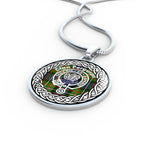 Ferguson Tartan Gold Circle Necklace,Gold Necklace,Gold Necklace For Women,Necklaces Jewelry For Women,Silver Circle Necklace,Silver Necklace,Sterling Silver Necklace,Tartan Crest Circle Necklaces,tartan jewelry necklace,tartan necklaces,tartan plaid necklace