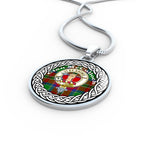 McCulloch Tartan Gold Circle Necklace,Gold Necklace,Gold Necklace For Women,Necklaces Jewelry For Women,Silver Circle Necklace,Silver Necklace,Sterling Silver Necklace,Tartan Crest Circle Necklaces,tartan jewelry necklace,tartan necklaces,tartan plaid necklace