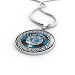 Angus Tartan Gold Circle Necklace,Gold Necklace,Gold Necklace For Women,Necklaces Jewelry For Women,Silver Circle Necklace,Silver Necklace,Sterling Silver Necklace,Tartan Crest Circle Necklaces,tartan jewelry necklace,tartan necklaces,tartan plaid necklace