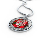 Grant Tartan Gold Circle Necklace,Gold Necklace,Gold Necklace For Women,Necklaces Jewelry For Women,Silver Circle Necklace,Silver Necklace,Sterling Silver Necklace,Tartan Crest Circle Necklaces,tartan jewelry necklace,tartan necklaces,tartan plaid necklace