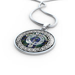 Maclnnes Tartan Gold Circle Necklace,Gold Necklace,Gold Necklace For Women,Necklaces Jewelry For Women,Silver Circle Necklace,Silver Necklace,Sterling Silver Necklace,Tartan Crest Circle Necklaces,tartan jewelry necklace,tartan necklaces,tartan plaid necklace