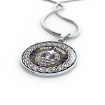 Taylor Tartan Gold Circle Necklace,Gold Necklace,Gold Necklace For Women,Necklaces Jewelry For Women,Silver Circle Necklace,Silver Necklace,Sterling Silver Necklace,Tartan Crest Circle Necklaces,tartan jewelry necklace,tartan necklaces,tartan plaid necklace