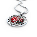 Dunbar Tartan Gold Circle Necklace,Gold Necklace,Gold Necklace For Women,Necklaces Jewelry For Women,Silver Circle Necklace,Silver Necklace,Sterling Silver Necklace,Tartan Crest Circle Necklaces,tartan jewelry necklace,tartan necklaces,tartan plaid necklace