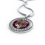 Carnegie Tartan Gold Circle Necklace,Gold Necklace,Gold Necklace For Women,Necklaces Jewelry For Women,Silver Circle Necklace,Silver Necklace,Sterling Silver Necklace,Tartan Crest Circle Necklaces,tartan jewelry necklace,tartan necklaces,tartan plaid necklace