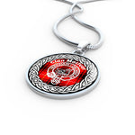 Maclver Tartan Gold Circle Necklace,Gold Necklace,Gold Necklace For Women,Necklaces Jewelry For Women,Silver Circle Necklace,Silver Necklace,Sterling Silver Necklace,Tartan Crest Circle Necklaces,tartan jewelry necklace,tartan necklaces,tartan plaid necklace