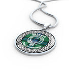 Nixon Tartan Gold Circle Necklace,Gold Necklace,Gold Necklace For Women,Necklaces Jewelry For Women,Silver Circle Necklace,Silver Necklace,Sterling Silver Necklace,Tartan Crest Circle Necklaces,tartan jewelry necklace,tartan necklaces,tartan plaid necklace