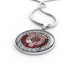 MacBean Tartan Gold Circle Necklace,Gold Necklace,Gold Necklace For Women,Necklaces Jewelry For Women,Silver Circle Necklace,Silver Necklace,Sterling Silver Necklace,Tartan Crest Circle Necklaces,tartan jewelry necklace,tartan necklaces,tartan plaid necklace