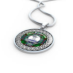 Patterson Tartan Gold Circle Necklace,Gold Necklace,Gold Necklace For Women,Necklaces Jewelry For Women,Silver Circle Necklace,Silver Necklace,Sterling Silver Necklace,Tartan Crest Circle Necklaces,tartan jewelry necklace,tartan necklaces,tartan plaid necklace