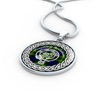 Campbell Of Breadalbane Tartan Gold Circle Necklace,Gold Necklace,Gold Necklace For Women,Necklaces Jewelry For Women,Silver Circle Necklace,Silver Necklace,Sterling Silver Necklace,Tartan Crest Circle Necklaces,tartan jewelry necklace,tartan necklaces,tartan plaid necklace