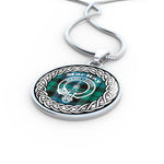 MacKay Tartan Gold Circle Necklace,Gold Necklace,Gold Necklace For Women,Necklaces Jewelry For Women,Silver Circle Necklace,Silver Necklace,Sterling Silver Necklace,Tartan Crest Circle Necklaces,tartan jewelry necklace,tartan necklaces,tartan plaid necklace