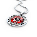 Cunningham Tartan Gold Circle Necklace,Gold Necklace,Gold Necklace For Women,Necklaces Jewelry For Women,Silver Circle Necklace,Silver Necklace,Sterling Silver Necklace,Tartan Crest Circle Necklaces,tartan jewelry necklace,tartan necklaces,tartan plaid necklace