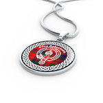 Robertson Tartan Gold Circle Necklace,Gold Necklace,Gold Necklace For Women,Necklaces Jewelry For Women,Silver Circle Necklace,Silver Necklace,Sterling Silver Necklace,Tartan Crest Circle Necklaces,tartan jewelry necklace,tartan necklaces,tartan plaid necklace