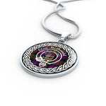 McDonald Tartan Gold Circle Necklace,Gold Necklace,Gold Necklace For Women,Necklaces Jewelry For Women,Silver Circle Necklace,Silver Necklace,Sterling Silver Necklace,Tartan Crest Circle Necklaces,tartan jewelry necklace,tartan necklaces,tartan plaid necklace