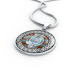 Anderson Tartan Gold Circle Necklace,Gold Necklace,Gold Necklace For Women,Necklaces Jewelry For Women,Silver Circle Necklace,Silver Necklace,Sterling Silver Necklace,Tartan Crest Circle Necklaces,tartan jewelry necklace,tartan necklaces,tartan plaid necklace