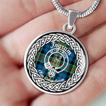Ingram Tartan Gold Circle Necklace,Gold Necklace,Gold Necklace For Women,Necklaces Jewelry For Women,Silver Circle Necklace,Silver Necklace,Sterling Silver Necklace,Tartan Crest Circle Necklaces,tartan jewelry necklace,tartan necklaces,tartan plaid necklace
