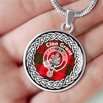Grant Tartan Gold Circle Necklace,Gold Necklace,Gold Necklace For Women,Necklaces Jewelry For Women,Silver Circle Necklace,Silver Necklace,Sterling Silver Necklace,Tartan Crest Circle Necklaces,tartan jewelry necklace,tartan necklaces,tartan plaid necklace
