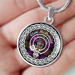 McDonald Tartan Gold Circle Necklace,Gold Necklace,Gold Necklace For Women,Necklaces Jewelry For Women,Silver Circle Necklace,Silver Necklace,Sterling Silver Necklace,Tartan Crest Circle Necklaces,tartan jewelry necklace,tartan necklaces,tartan plaid necklace