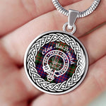 MacDonald Tartan Gold Circle Necklace,Gold Necklace,Gold Necklace For Women,Necklaces Jewelry For Women,Silver Circle Necklace,Silver Necklace,Sterling Silver Necklace,Tartan Crest Circle Necklaces,tartan jewelry necklace,tartan necklaces,tartan plaid necklace