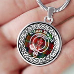 Boyd Tartan Gold Circle Necklace,Gold Necklace,Gold Necklace For Women,Necklaces Jewelry For Women,Silver Circle Necklace,Silver Necklace,Sterling Silver Necklace,Tartan Crest Circle Necklaces,tartan jewelry necklace,tartan necklaces,tartan plaid necklace