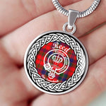 Reed Tartan Gold Circle Necklace,Gold Necklace,Gold Necklace For Women,Necklaces Jewelry For Women,Silver Circle Necklace,Silver Necklace,Sterling Silver Necklace,Tartan Crest Circle Necklaces,tartan jewelry necklace,tartan necklaces,tartan plaid necklace
