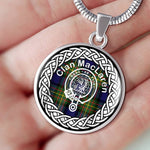 MacLaren Tartan Gold Circle Necklace,Gold Necklace,Gold Necklace For Women,Necklaces Jewelry For Women,Silver Circle Necklace,Silver Necklace,Sterling Silver Necklace,Tartan Crest Circle Necklaces,tartan jewelry necklace,tartan necklaces,tartan plaid necklace