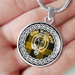 MacLeod Tartan Gold Circle Necklace,Gold Necklace,Gold Necklace For Women,Necklaces Jewelry For Women,Silver Circle Necklace,Silver Necklace,Sterling Silver Necklace,Tartan Crest Circle Necklaces,tartan jewelry necklace,tartan necklaces,tartan plaid necklace