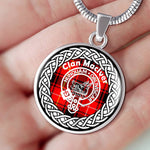 Maclver Tartan Gold Circle Necklace,Gold Necklace,Gold Necklace For Women,Necklaces Jewelry For Women,Silver Circle Necklace,Silver Necklace,Sterling Silver Necklace,Tartan Crest Circle Necklaces,tartan jewelry necklace,tartan necklaces,tartan plaid necklace
