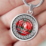 Drummond Tartan Gold Circle Necklace,Gold Necklace,Gold Necklace For Women,Necklaces Jewelry For Women,Silver Circle Necklace,Silver Necklace,Sterling Silver Necklace,Tartan Crest Circle Necklaces,tartan jewelry necklace,tartan necklaces,tartan plaid necklace