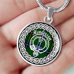 Henderson Tartan Gold Circle Necklace,Gold Necklace,Gold Necklace For Women,Necklaces Jewelry For Women,Silver Circle Necklace,Silver Necklace,Sterling Silver Necklace,Tartan Crest Circle Necklaces,tartan jewelry necklace,tartan necklaces,tartan plaid necklace