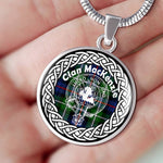 MacKenzie Tartan Gold Circle Necklace,Gold Necklace,Gold Necklace For Women,Necklaces Jewelry For Women,Silver Circle Necklace,Silver Necklace,Sterling Silver Necklace,Tartan Crest Circle Necklaces,tartan jewelry necklace,tartan necklaces,tartan plaid necklace